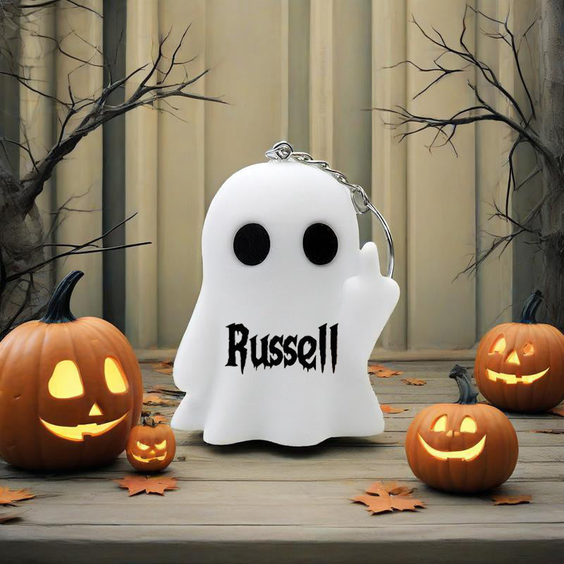 Boo Basket Tag, Halloween Name Tags Keychain