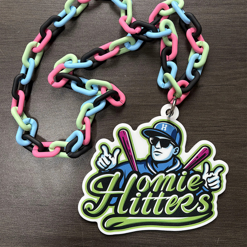 Any Logo Custom Sports Turnover Chain, Oversized Medallion, Team mascot