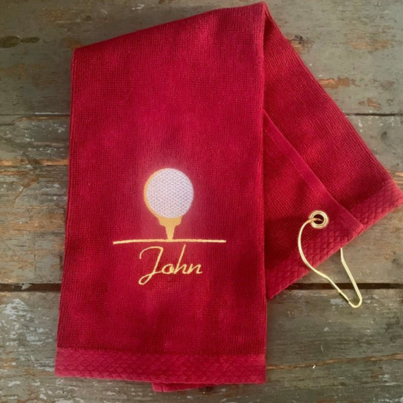 Personalized Golf Towel, Monogrammed Golf Towel