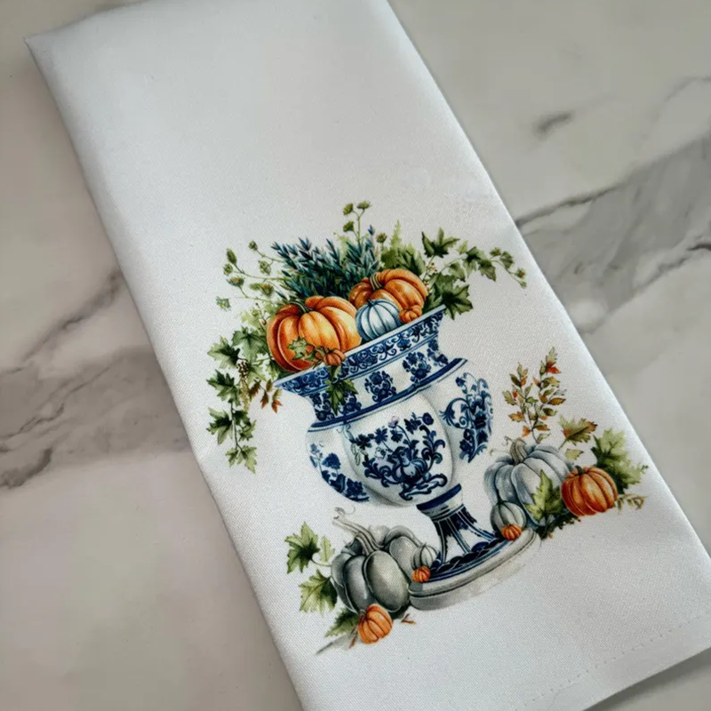 Personalized Fall Kitchen Towel