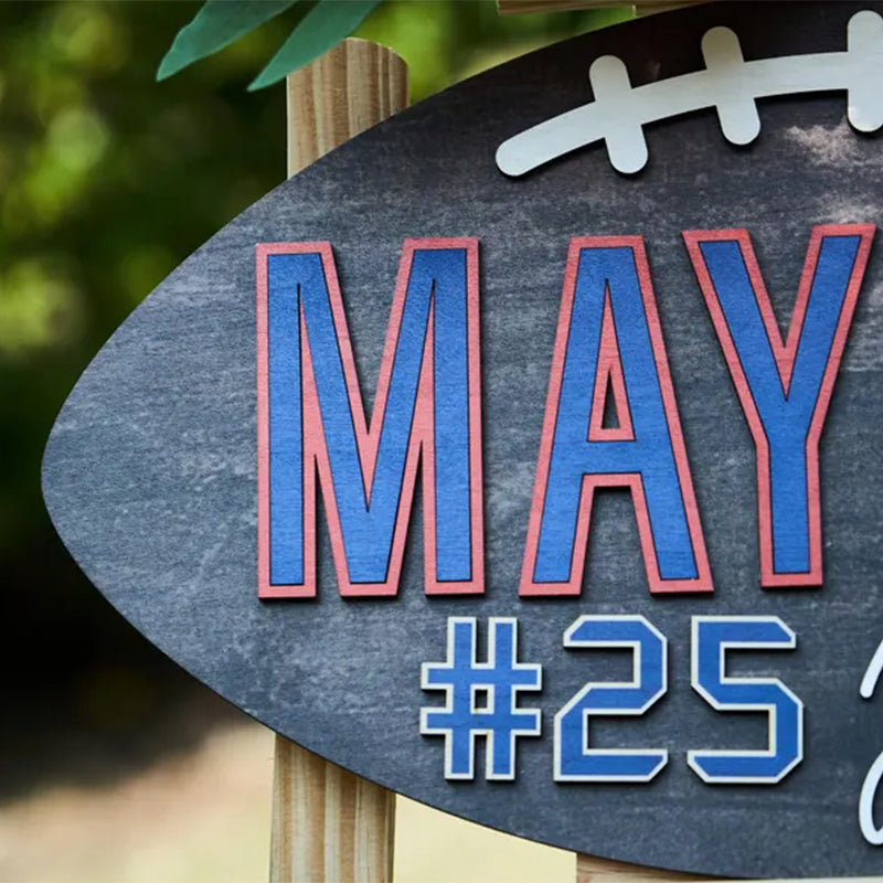 Football Name Sign, Personalized Nursery Wall Decor