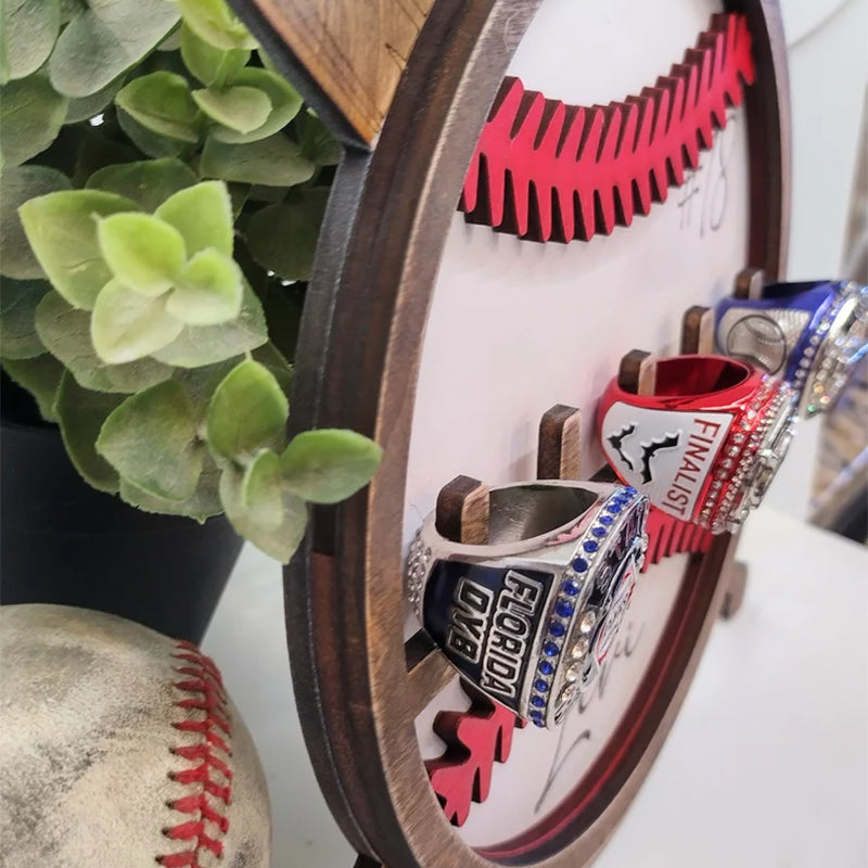 Football baseball hockey ring holder