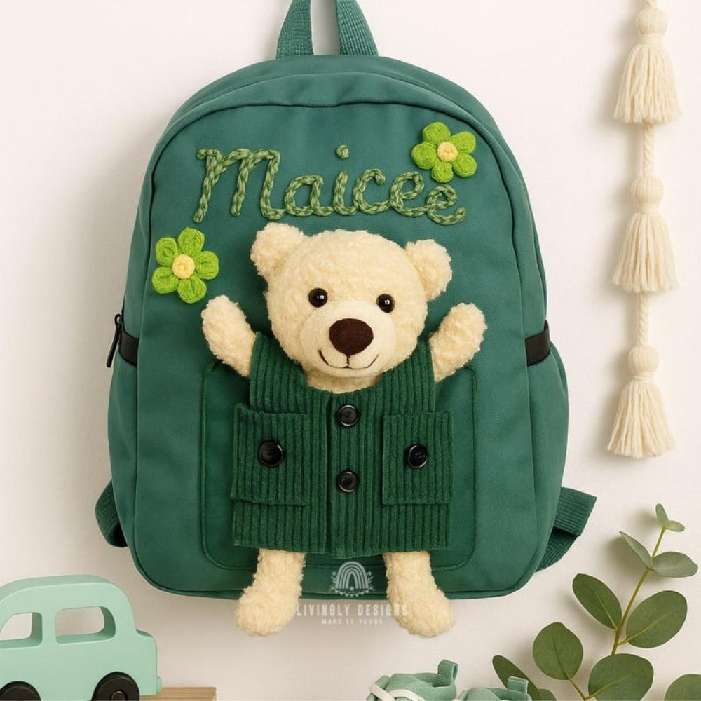 Personalized Bear Backpack - Custom Name