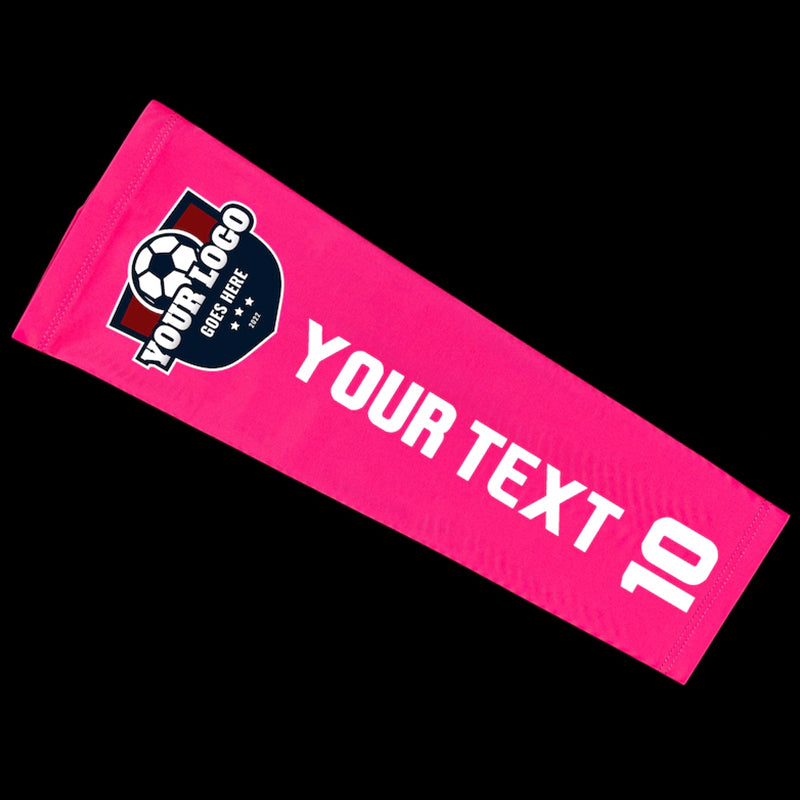 Personalized Sports Arm Sleeve with Custom Logo and Text