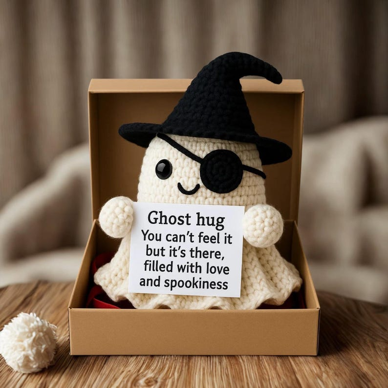 Crochet Ghost Hug Plush