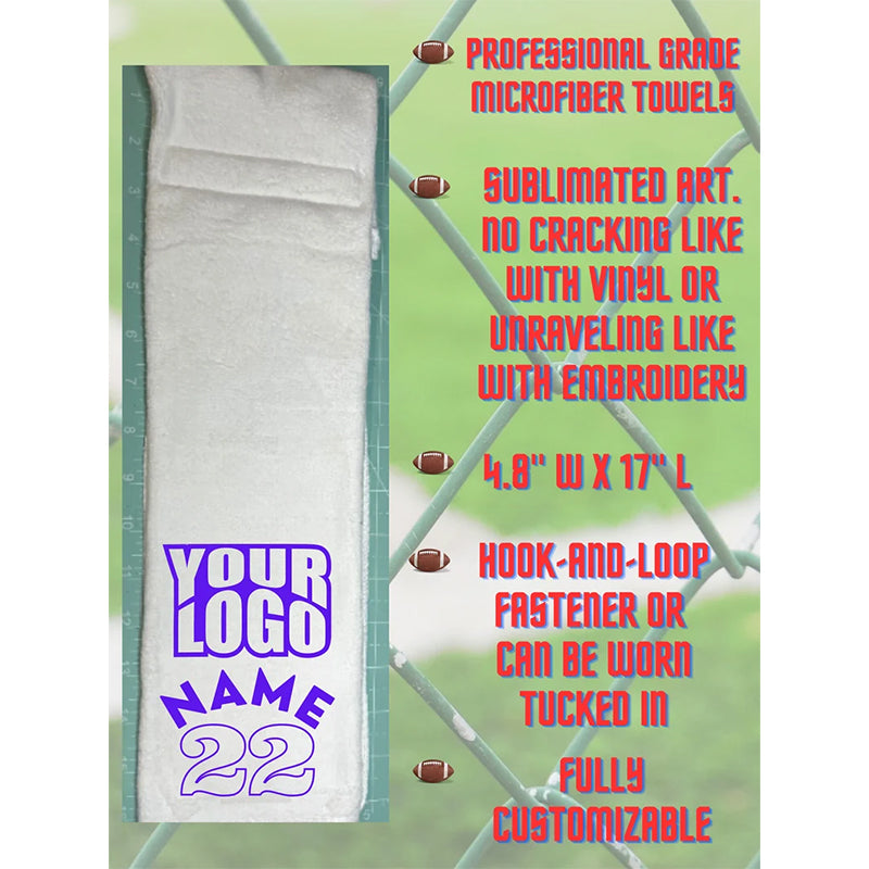 Personalized Football Towel | Quarterback waist loop towel