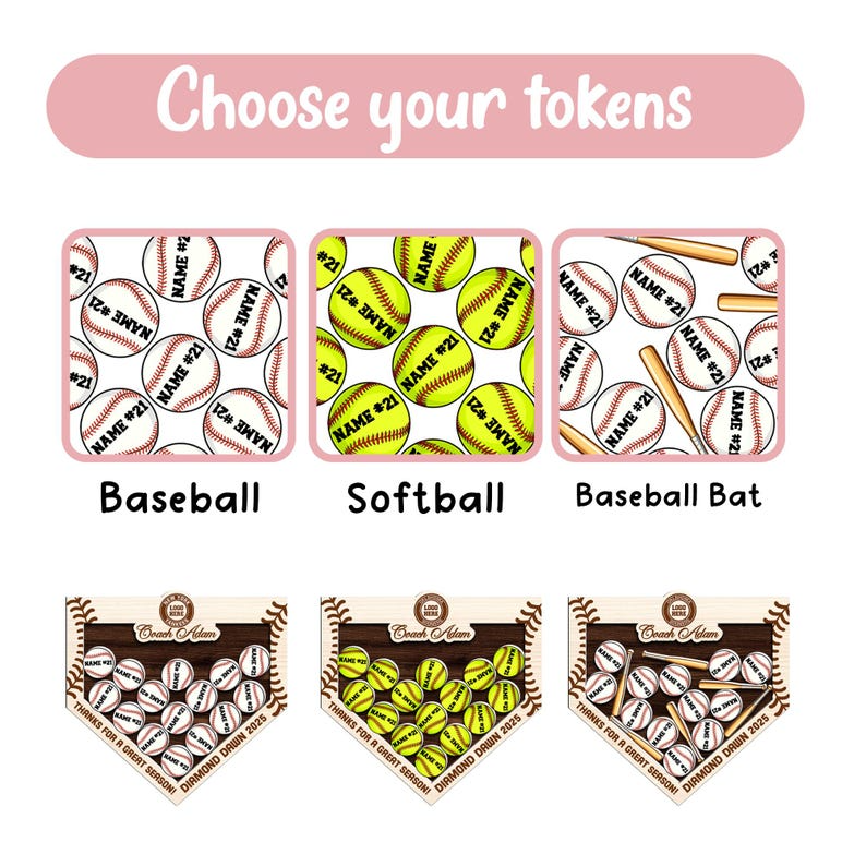Personalized Baseball Coach Gifts, Custom Softball Coach Gifts