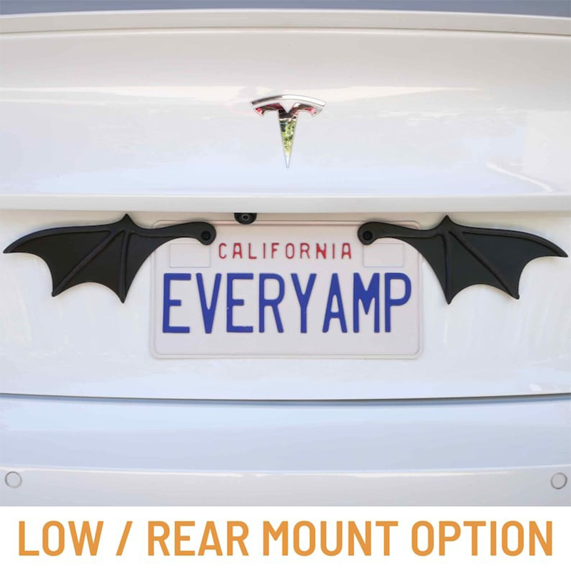 License Plate Bat Wings