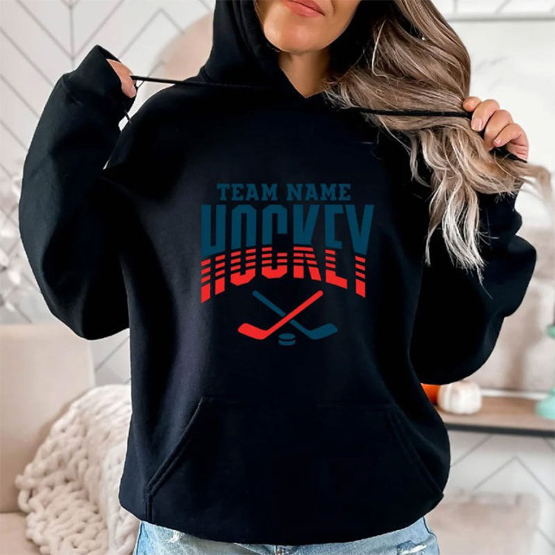 Personalized Hockey Sweatshirt With Name and Number