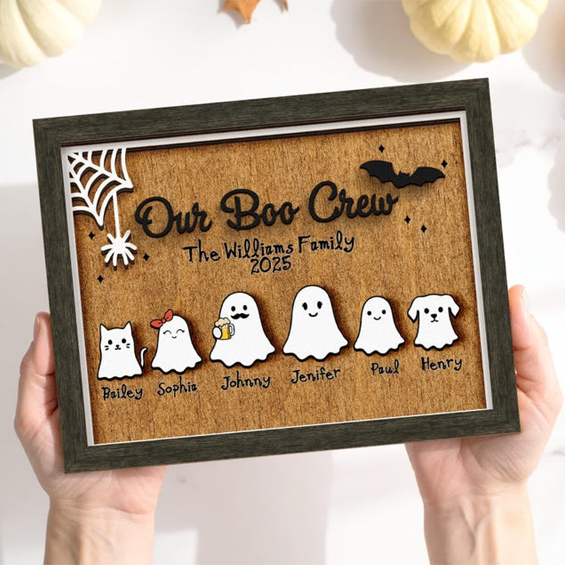 Personalized Halloween Family Sign,Boo Family,Cute Halloween Decor