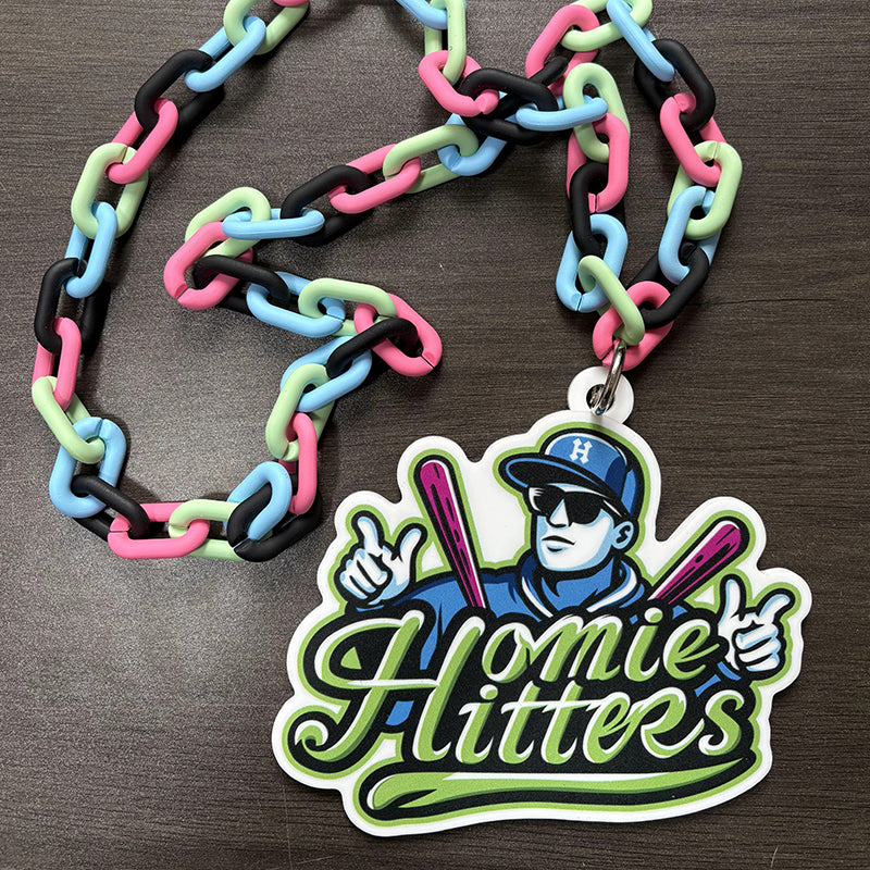 Any Logo Custom Sports Turnover Chain, Oversized Medallion, Team mascot
