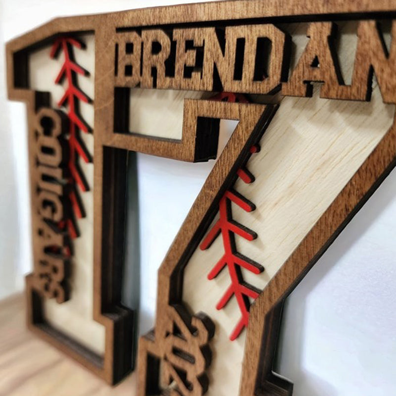 Custom Baseball Senior Gift, Baseball Number