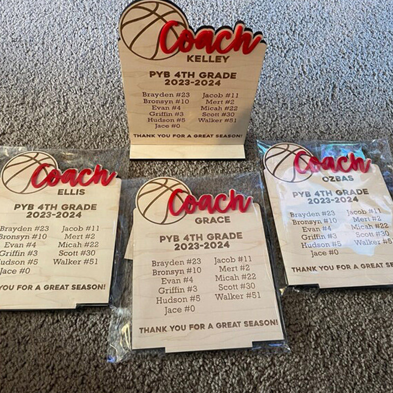 End of Season Coaches Gift, Personalized Coaches Plaque