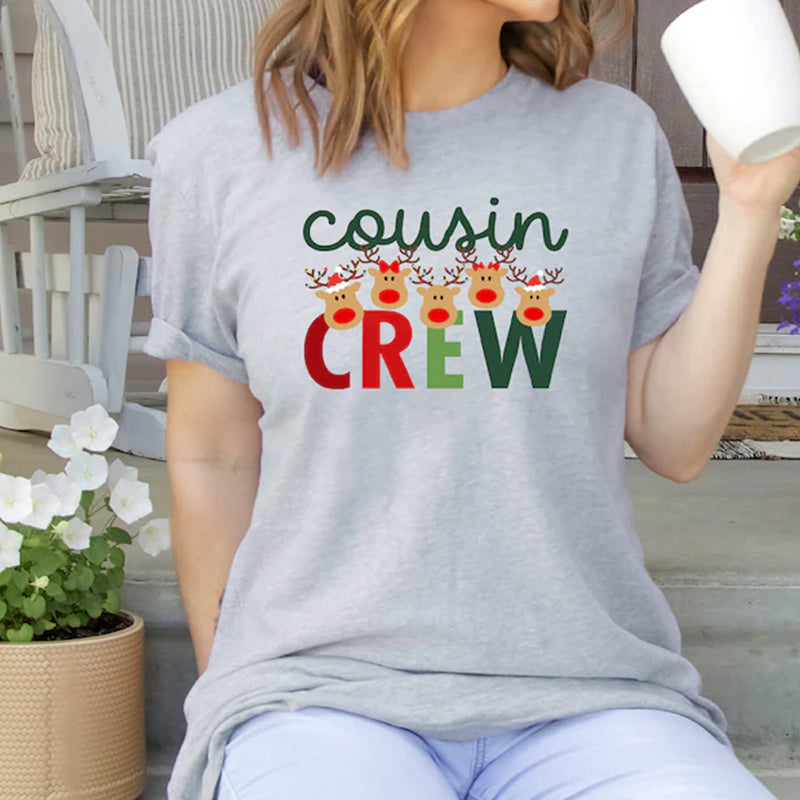 Christmas Cousin Crew matching T-Shirt, Personalized Family matching shirt