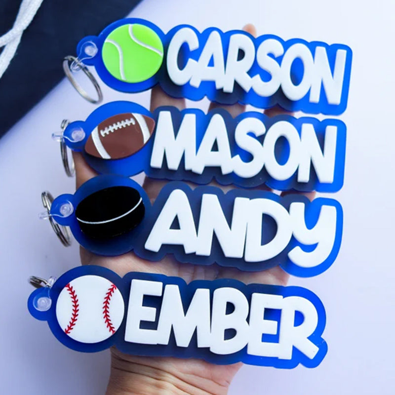 Personalized Basketball Bag Name, Backpack Tag Bag Tag