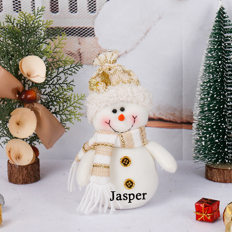 Personalized Christmas Snowman Doll