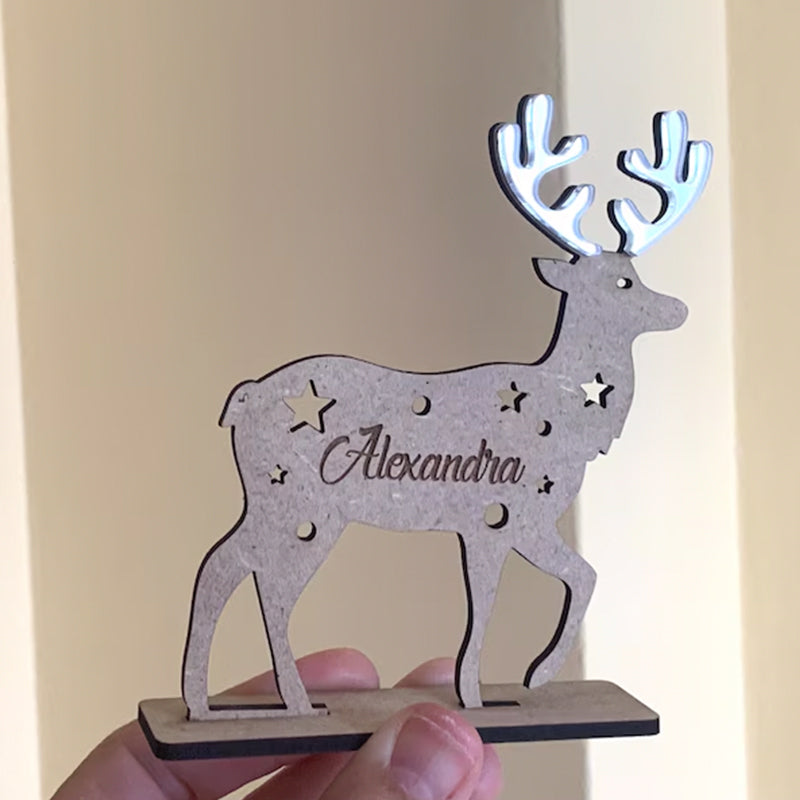 Personalized Reindeer Place Name Settings