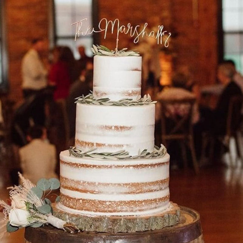 Arrow Initials Cake Topper Rustic Wire Personalized Custom Chic Name