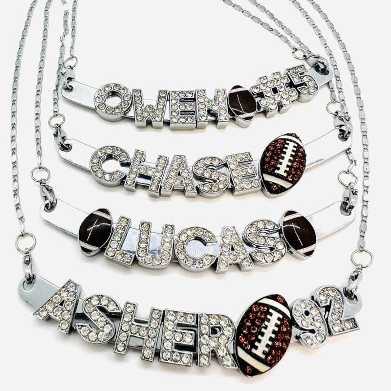 Football Mom Necklace Football Necklace Football Jewelry Football Gifts
