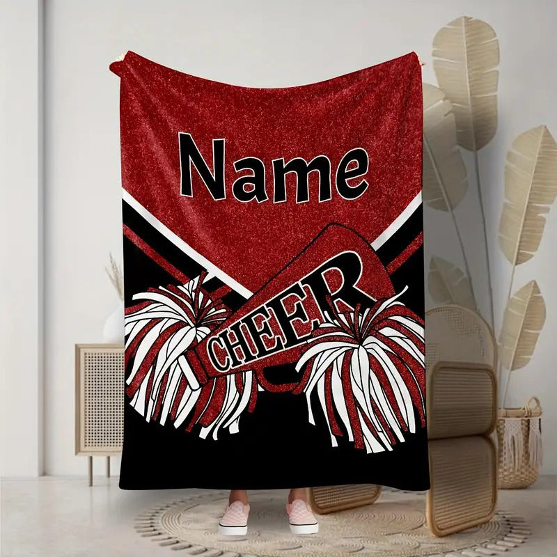 Personalized Cheerleader Blanket Perfect Gift for Cheer Team Members