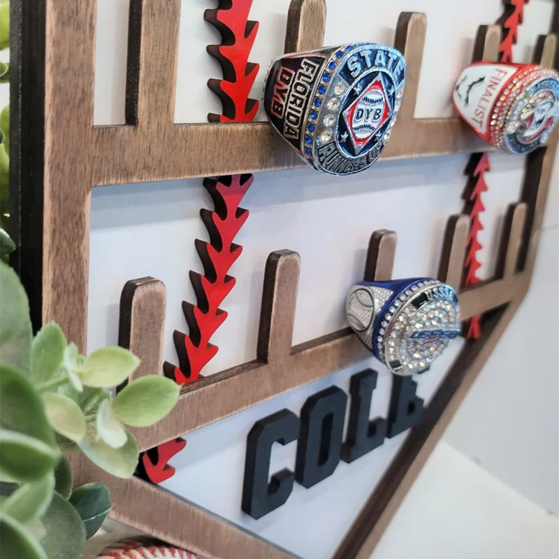 Football baseball hockey ring holder