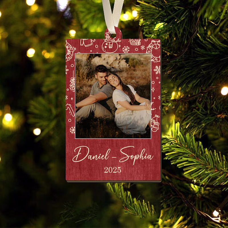 Custom Photo Strip Christmas Ornament: Personalized Family Keepsake