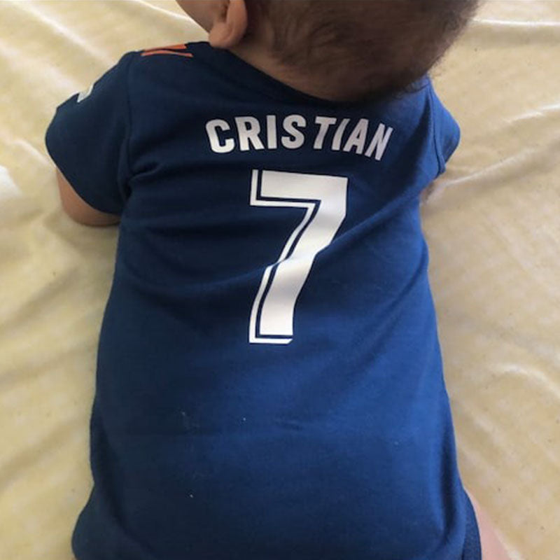 Custom Baby Football Jersey Bodysuit