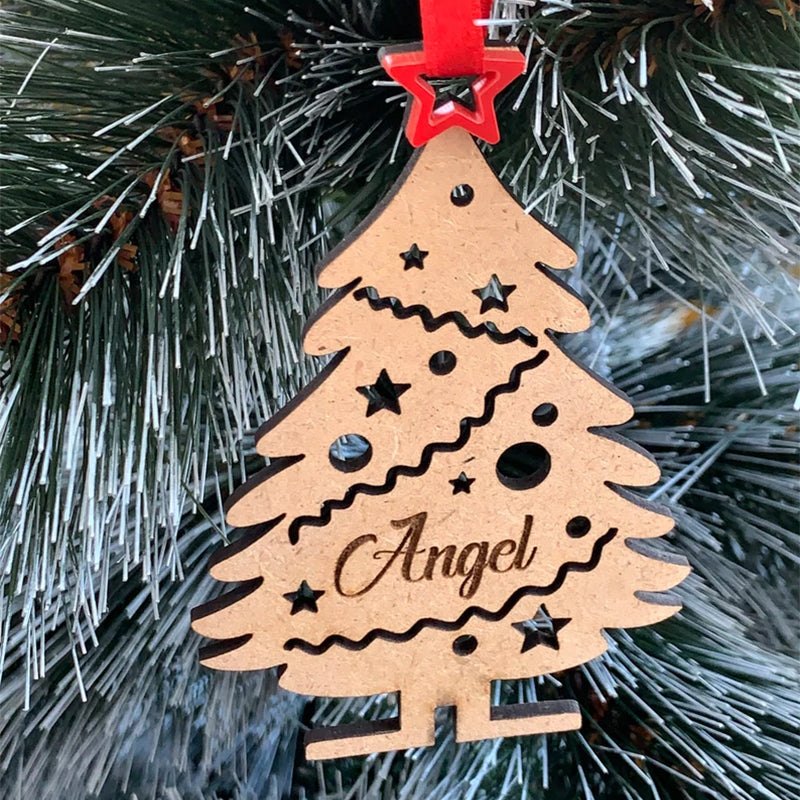 Personalized Family Christmas Trees, Mom Dad and Kids