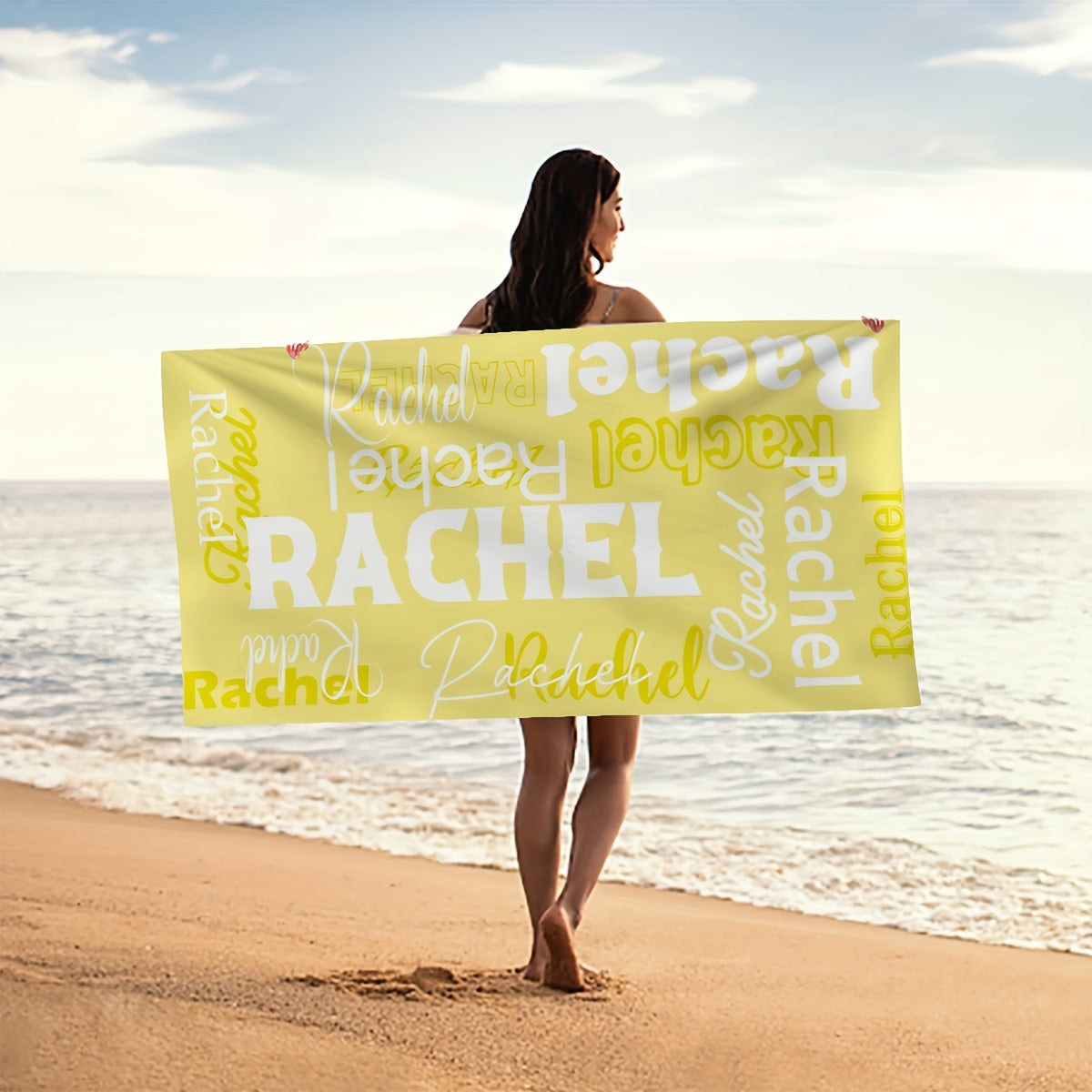 Customizable Name Beach Towel