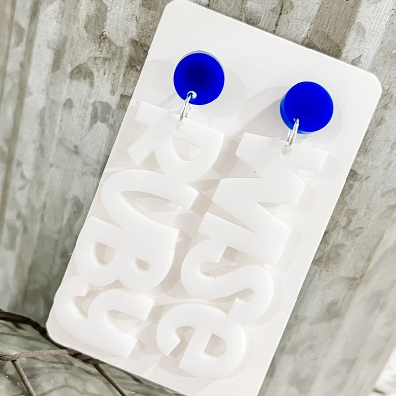 Acrylic School Spirit Earrings