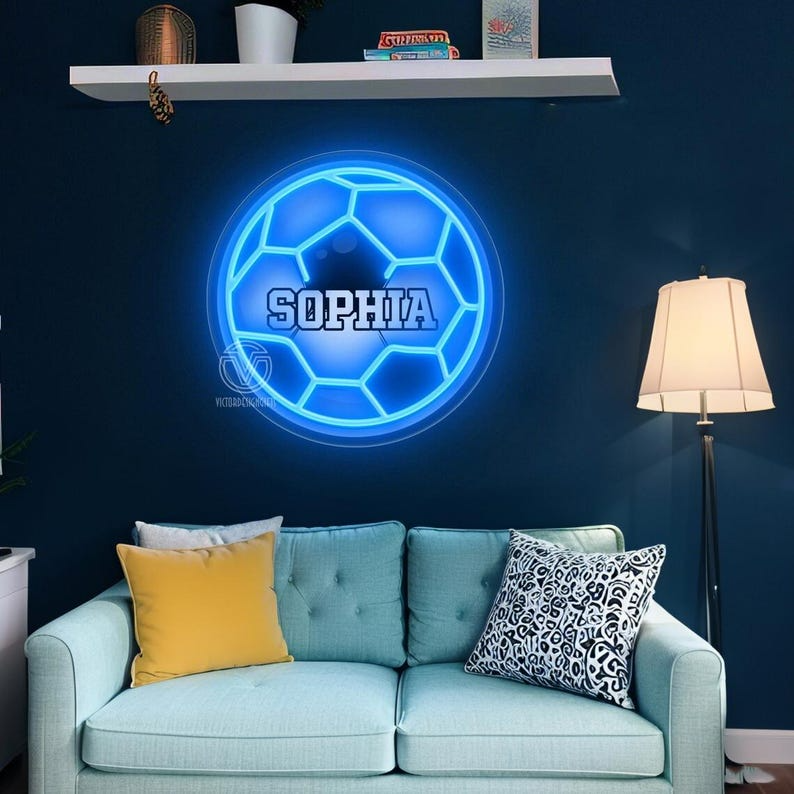 Custom Basketball / Baseball / Football / Rugby Neon Sign, Decoration of Athlete Rooms