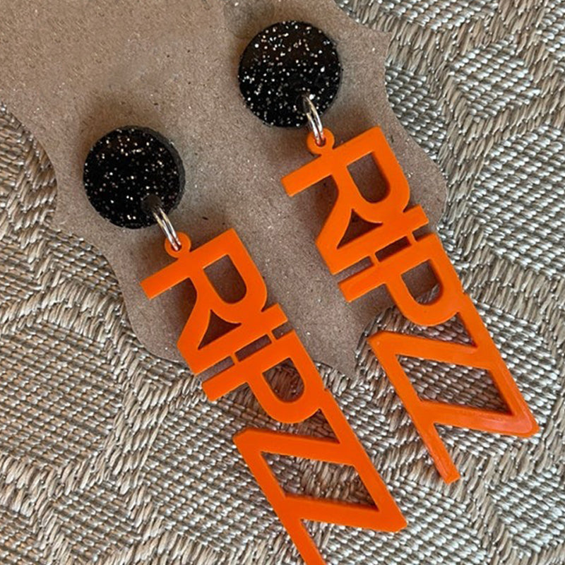 Acrylic School Spirit Earrings