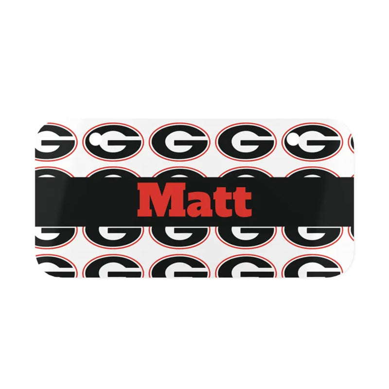 Metal Mini License Plate - Customizable College Football Teams Souvenir