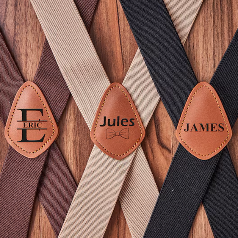 Custom Leather Suspenders,Personalized Suspenders