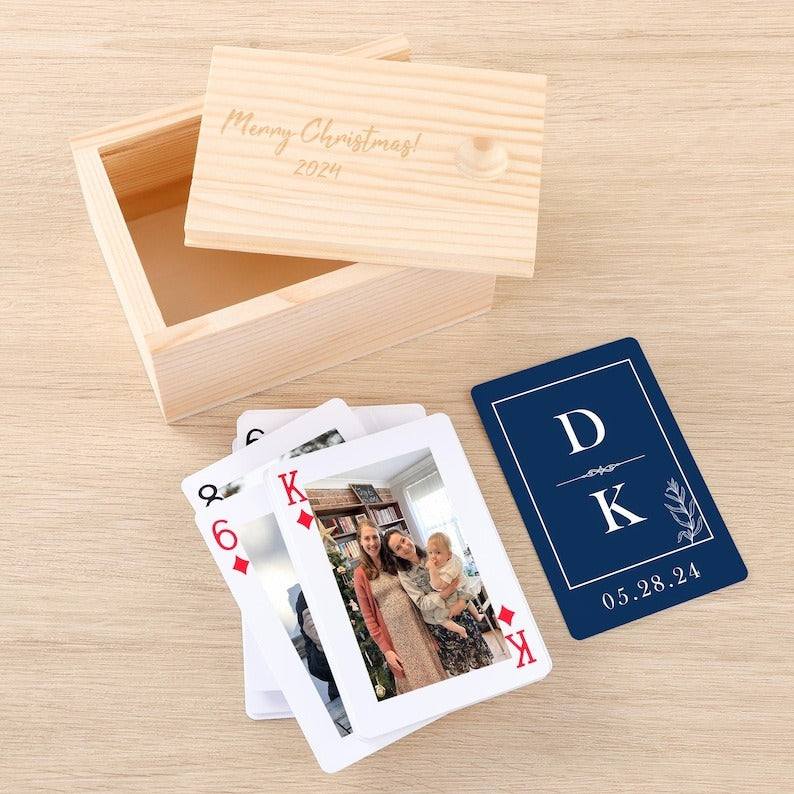 Custom Photo Playing Cards, Personalized Deck Of Cards with Box