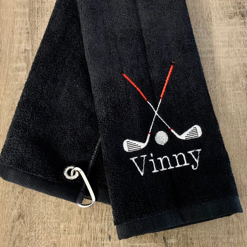 Personalized Golf Towel, Monogrammed Golf Towel