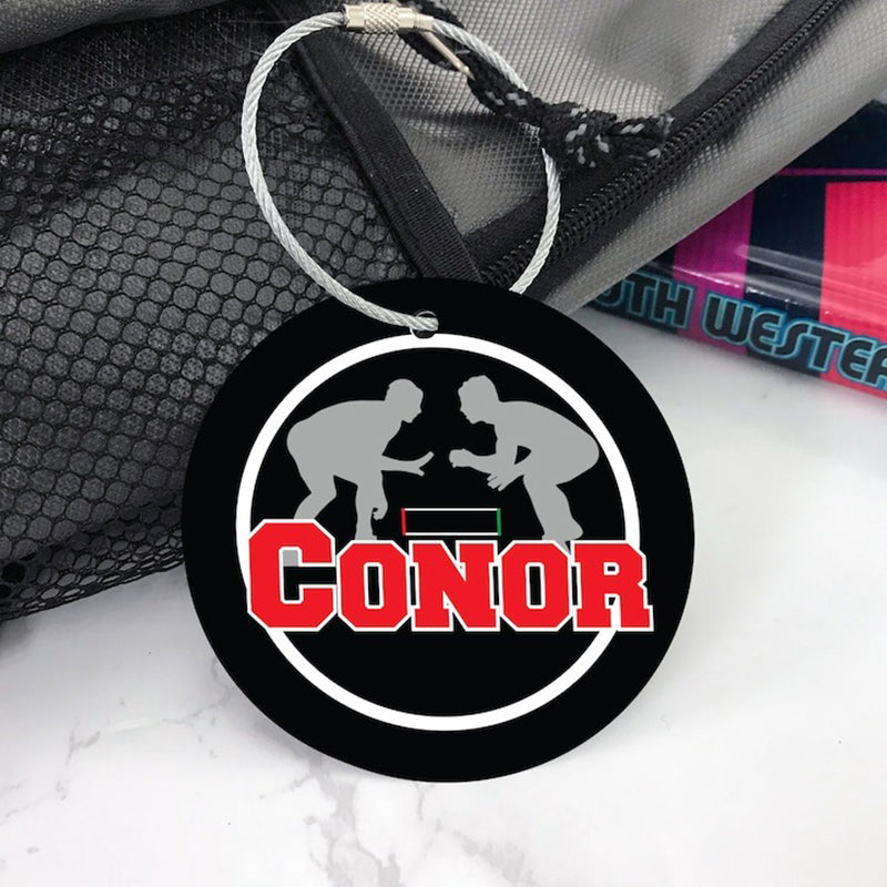 Wrestler ,Volleyball ,Softball ,Ice Hockey Hockey Soccer Sport Bag Tag