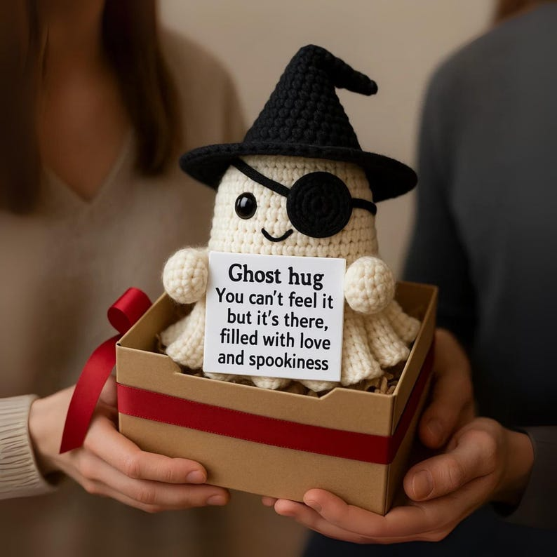 Crochet Ghost Hug Plush