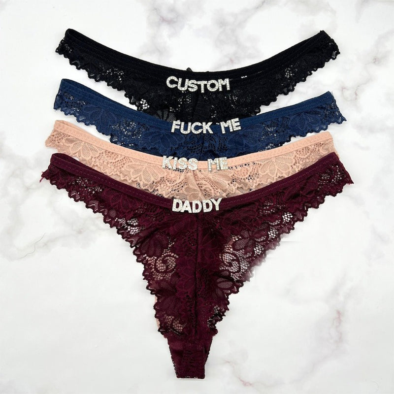 Custom Name Thong, Personalised Name Thong, Name Thong