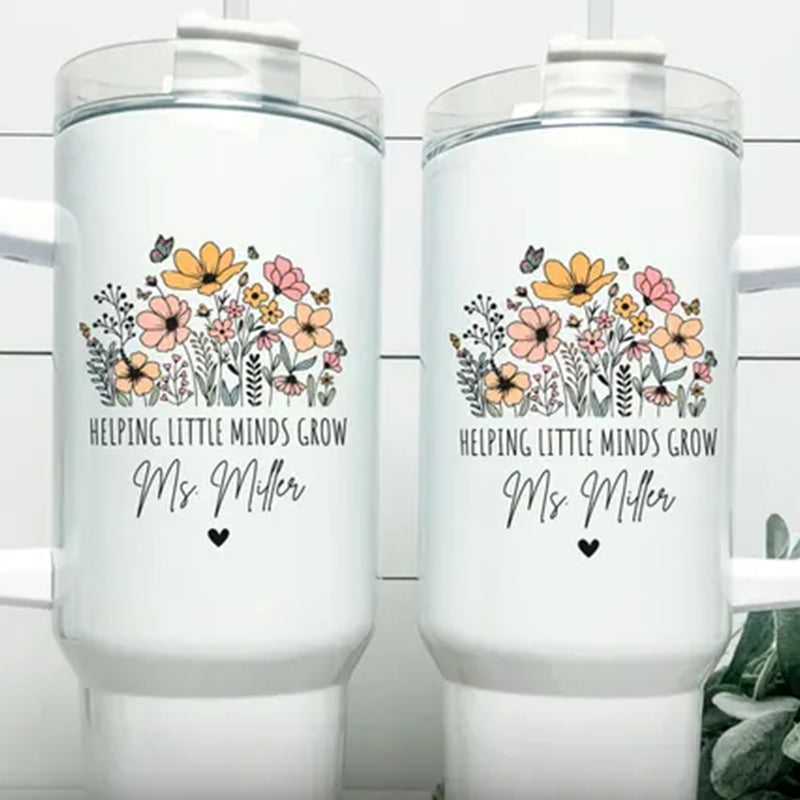 Teacher 40oz Tumbler Helping Little Mind Grow Teacher
