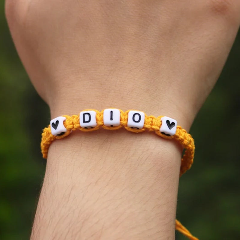 Custom Hemp Bracelet Personalized Name Word Bracelet