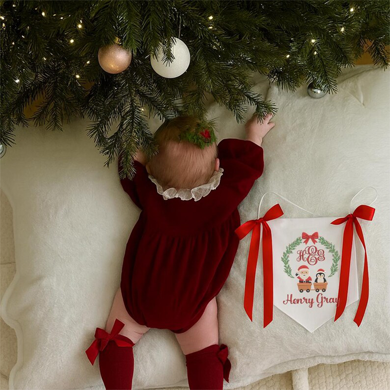 Baby’s First Christmas Baby Banner 2025