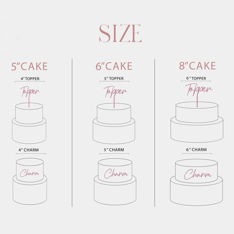 Personalised Double Layer Topper Swirly Style, Wedding Cake Topper