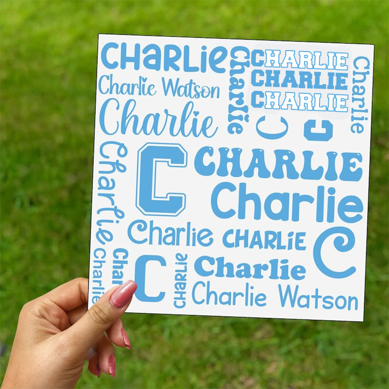 Back to School Name Decals, School Name Sheets, School Labels
