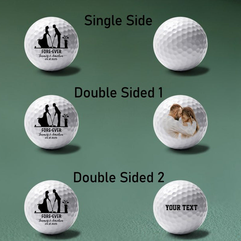 Personalized Wedding Golf Ball Gift, Wedding Favor, Bride and Groom Golf Balls