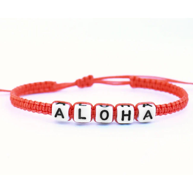CUSTOM Name Word Bracelet Waterproof Nylon Macrame Bracelet