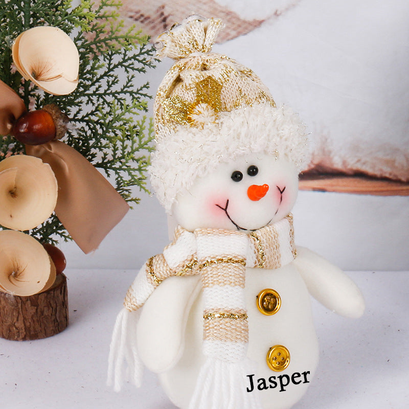 Personalized Christmas Snowman Doll