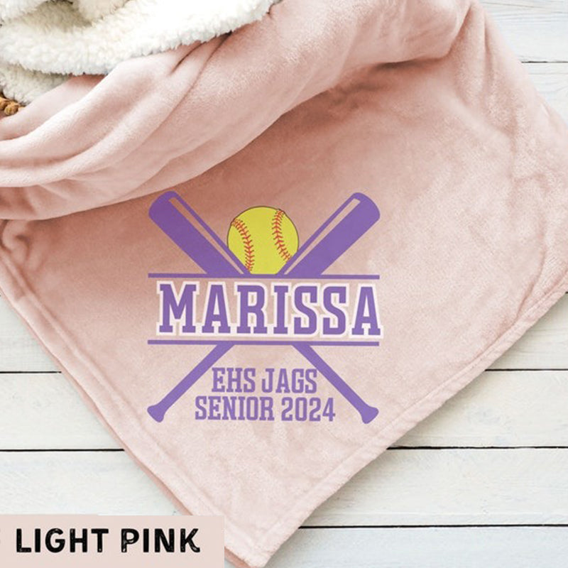 Personalized Sports Blanket, Custom Sports Gift