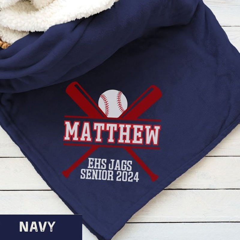 Personalized Sports Blanket, Custom Sports Gift