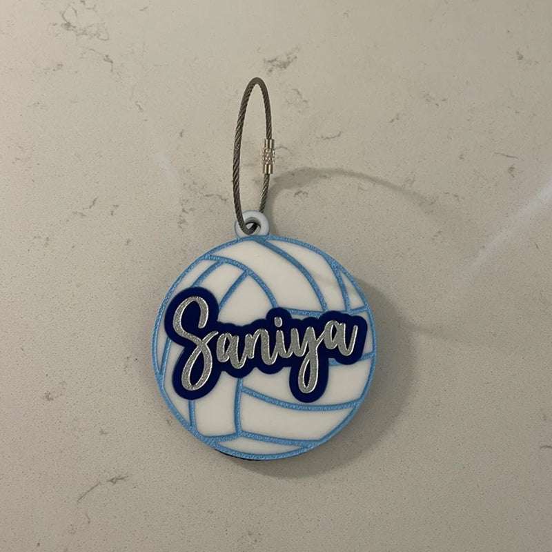 Volleyball Bag Tag or Keychain